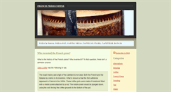 Desktop Screenshot of frenchcoffeepress.net